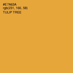 #E7A63A - Tulip Tree Color Image